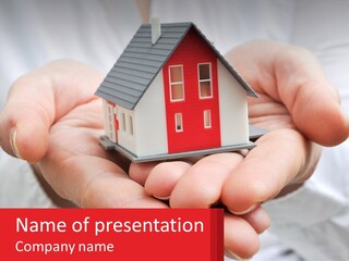 Energy Conditioner House PowerPoint Template