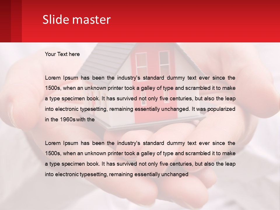 Energy Conditioner House PowerPoint Template