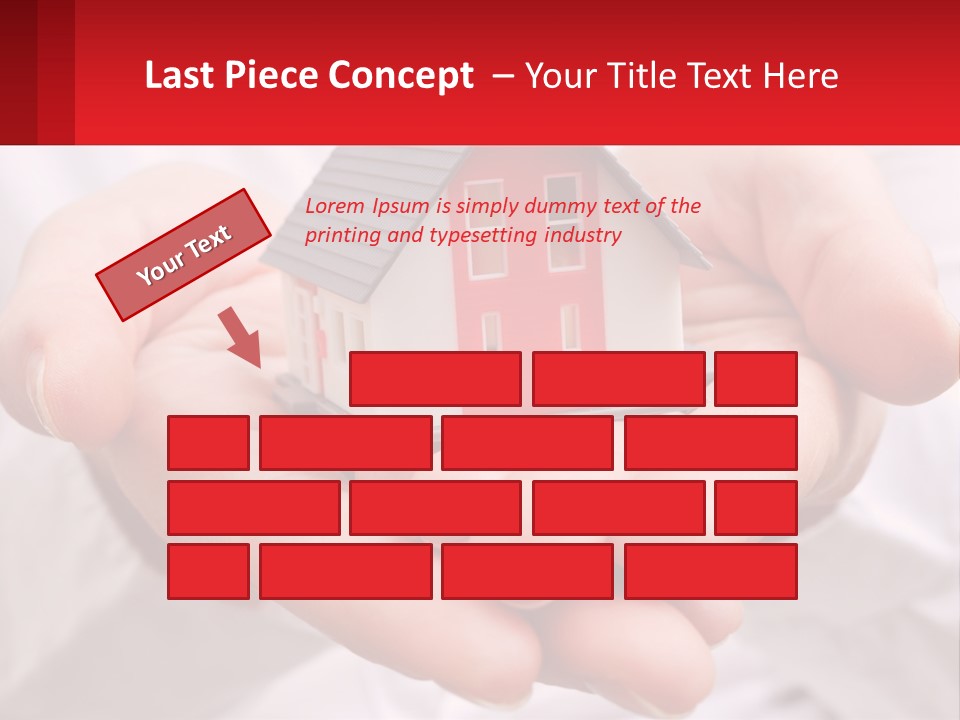 Energy Conditioner House PowerPoint Template