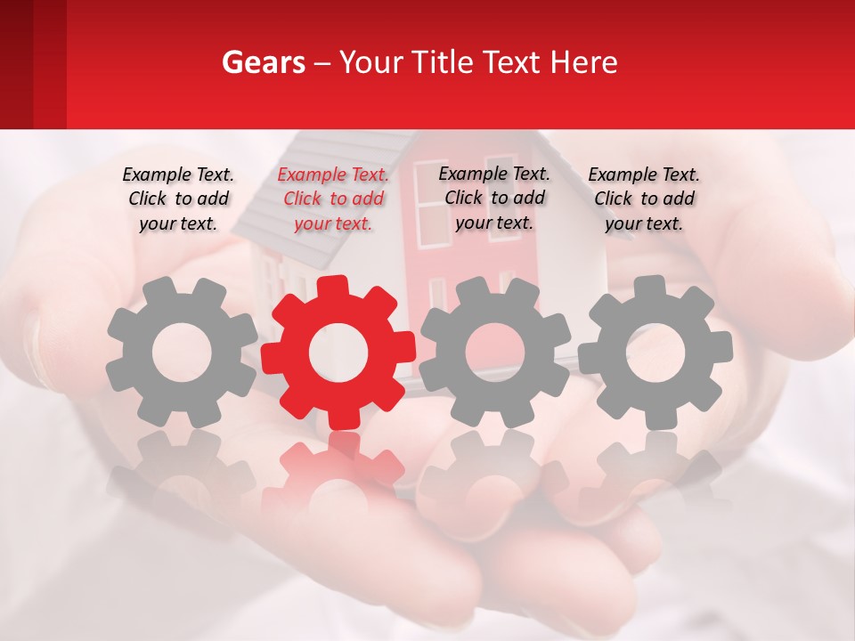 Energy Conditioner House PowerPoint Template