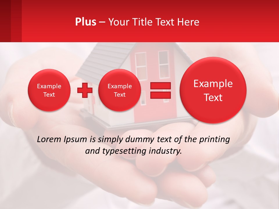 Energy Conditioner House PowerPoint Template