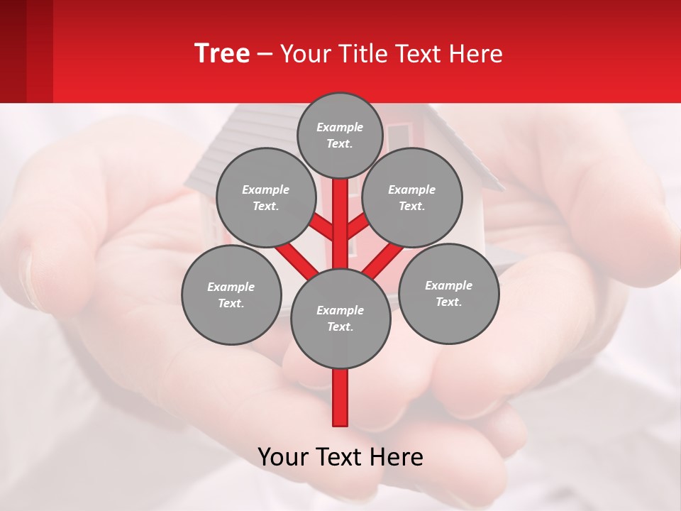 Energy Conditioner House PowerPoint Template
