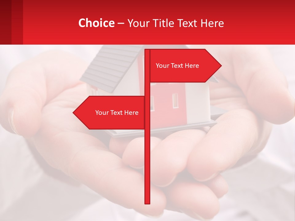 Energy Conditioner House PowerPoint Template