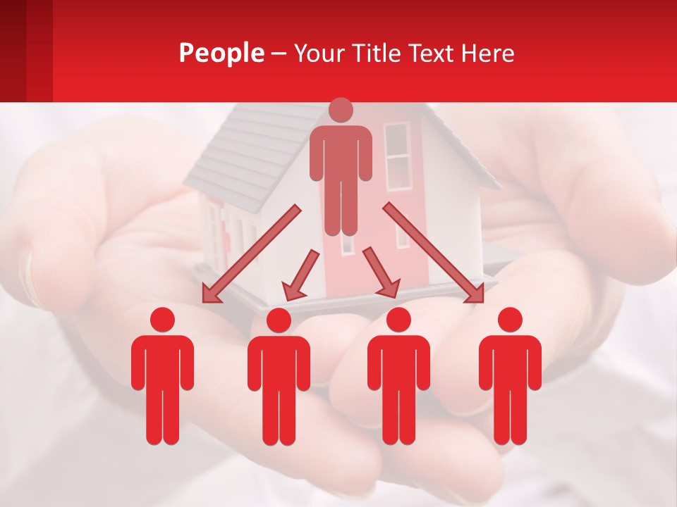 Energy Conditioner House PowerPoint Template