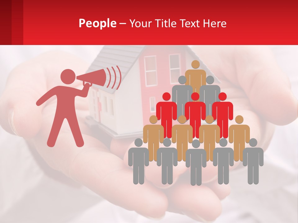 Energy Conditioner House PowerPoint Template