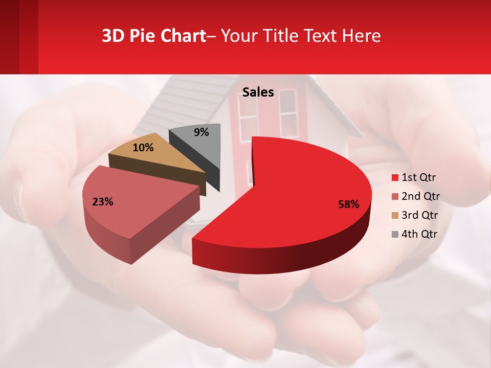 Energy Conditioner House PowerPoint Template