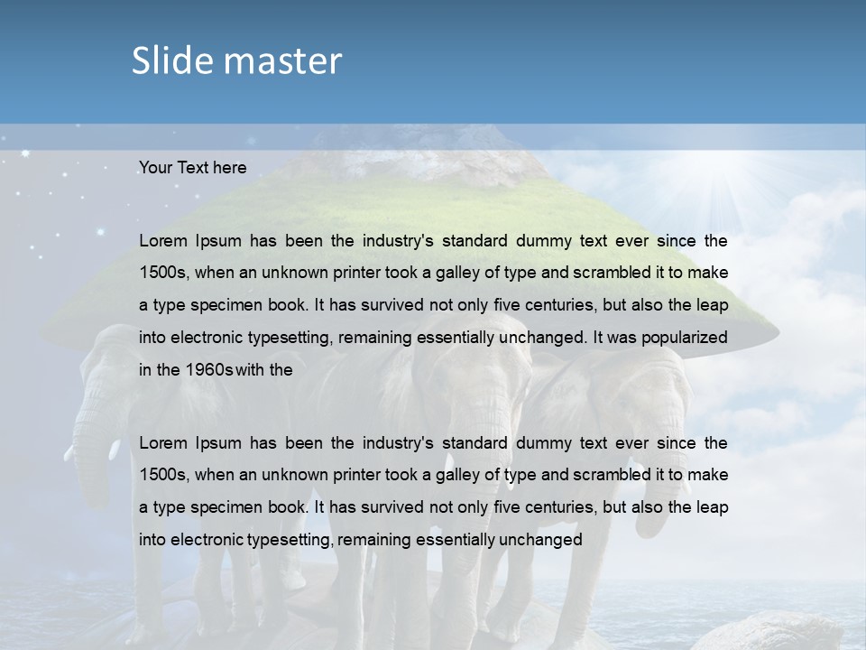 Switch Cold Conditioner PowerPoint Template