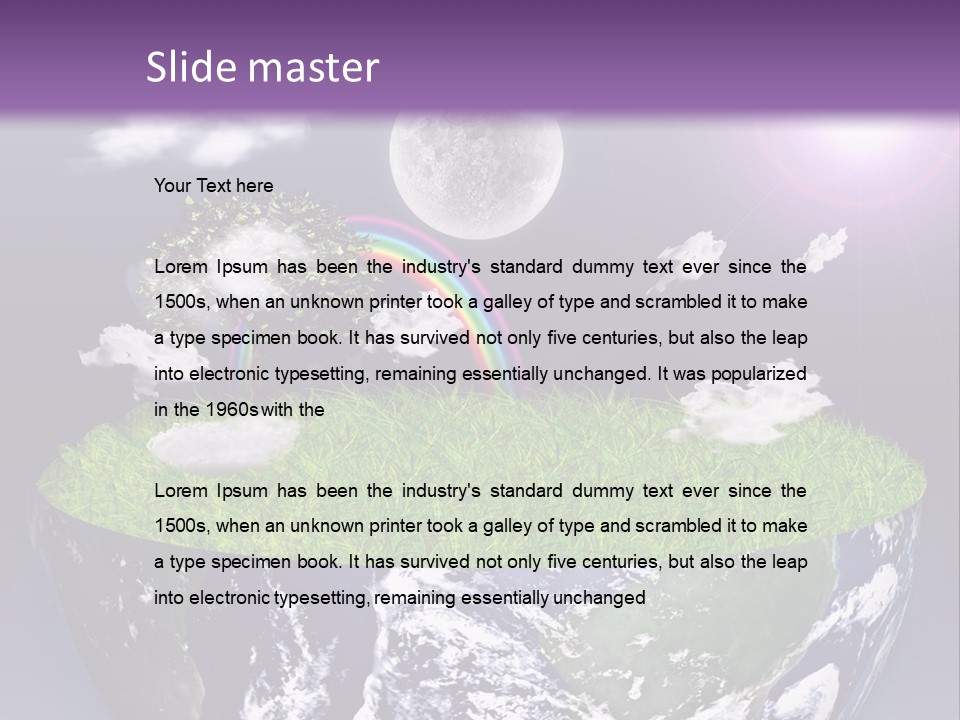 Part Cool House PowerPoint Template