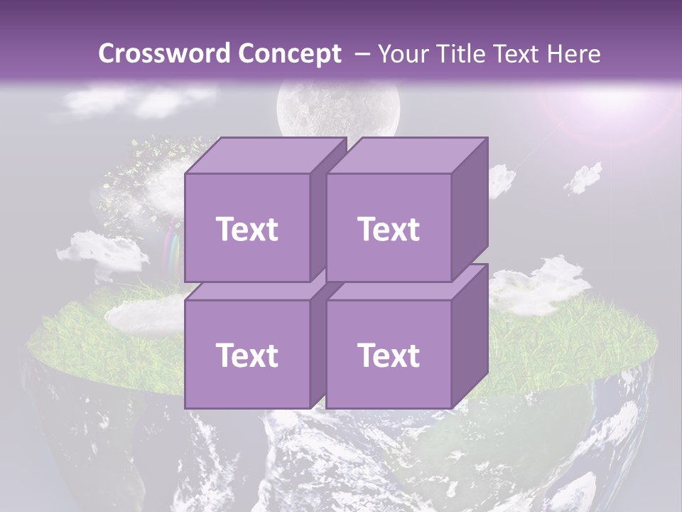 Part Cool House PowerPoint Template