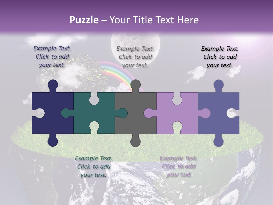 Part Cool House PowerPoint Template