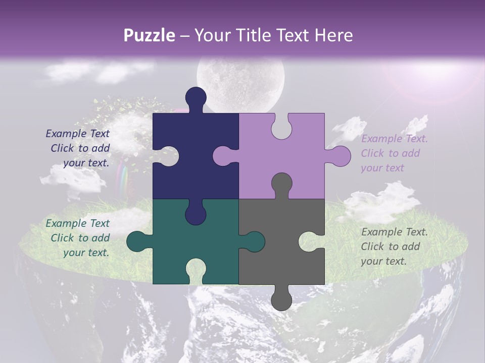 Part Cool House PowerPoint Template