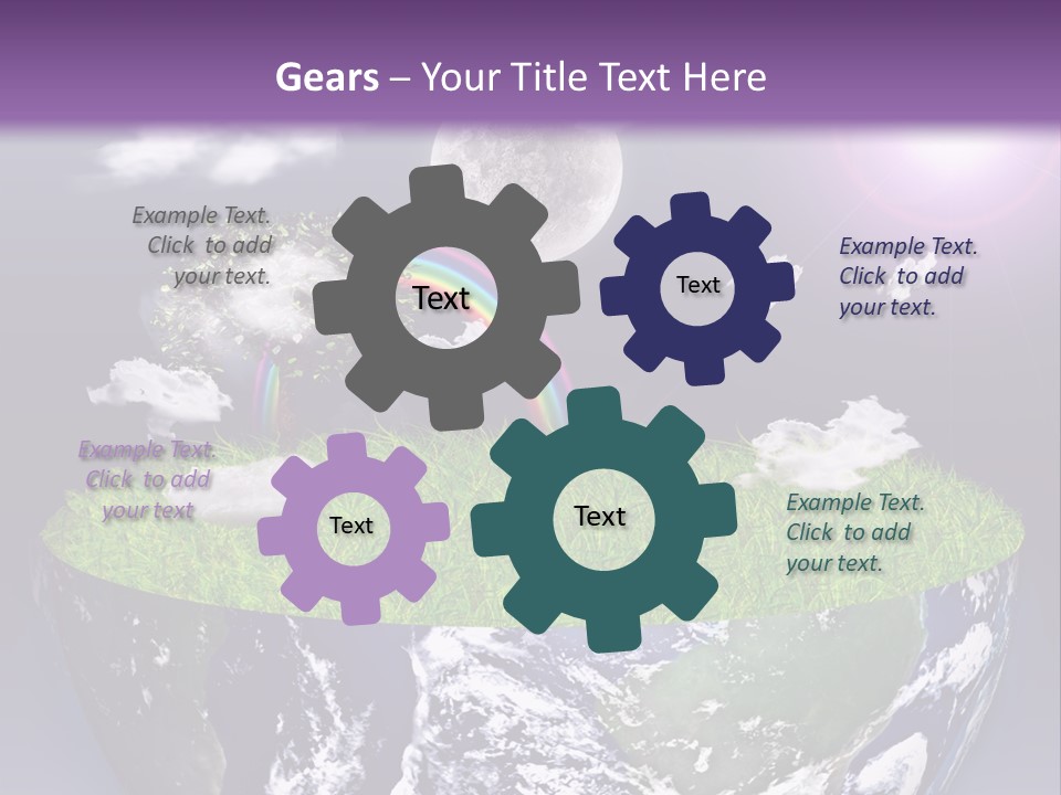 Part Cool House PowerPoint Template