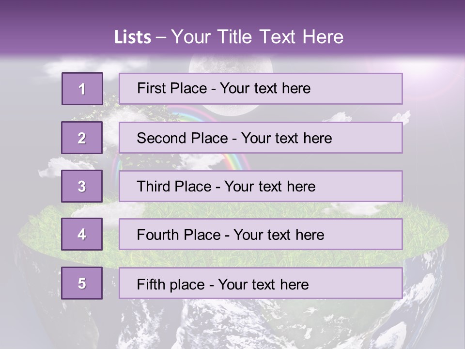 Part Cool House PowerPoint Template