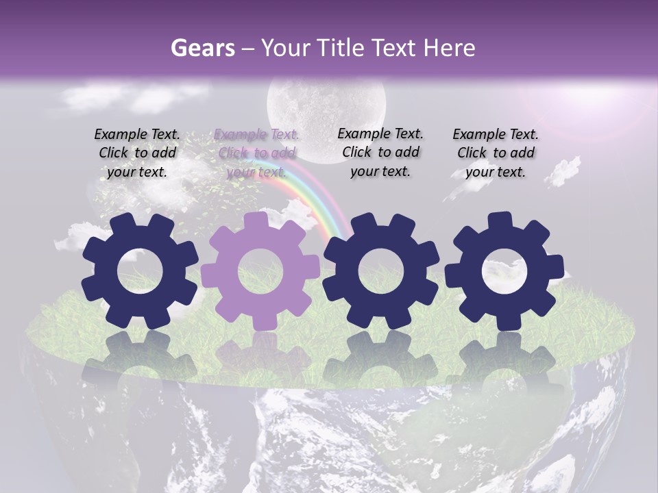 Part Cool House PowerPoint Template