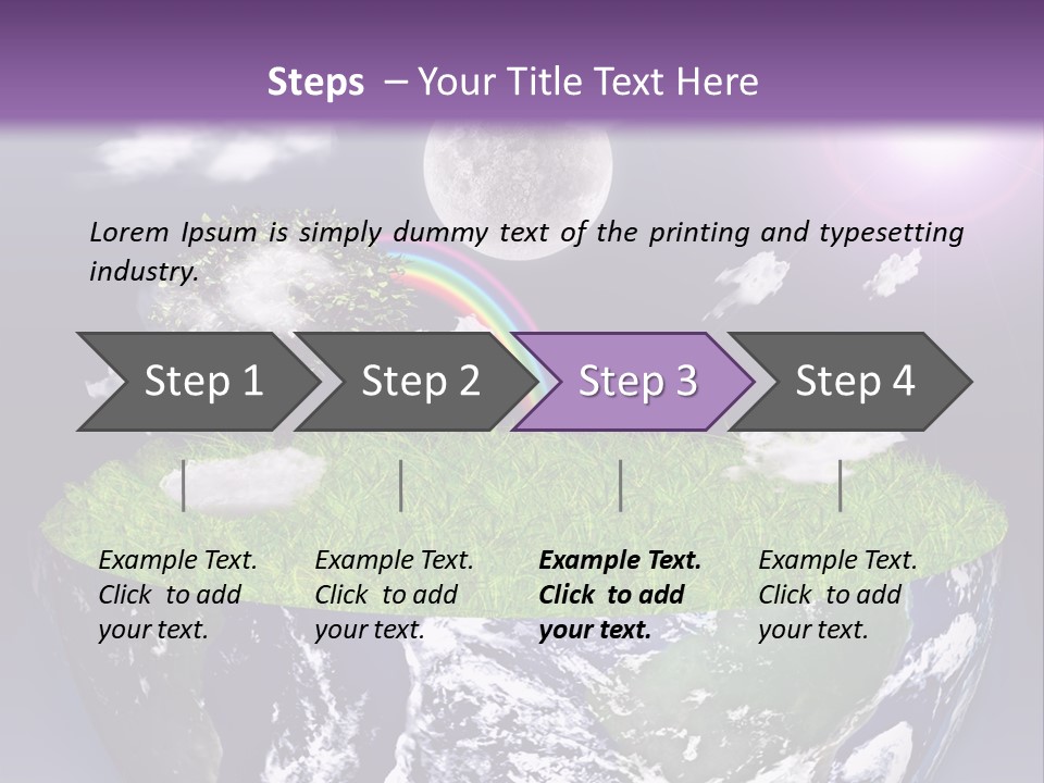 Part Cool House PowerPoint Template