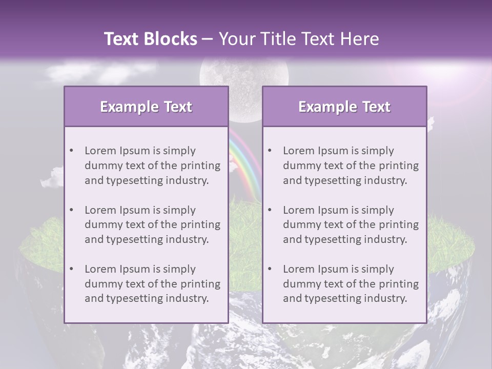 Part Cool House PowerPoint Template