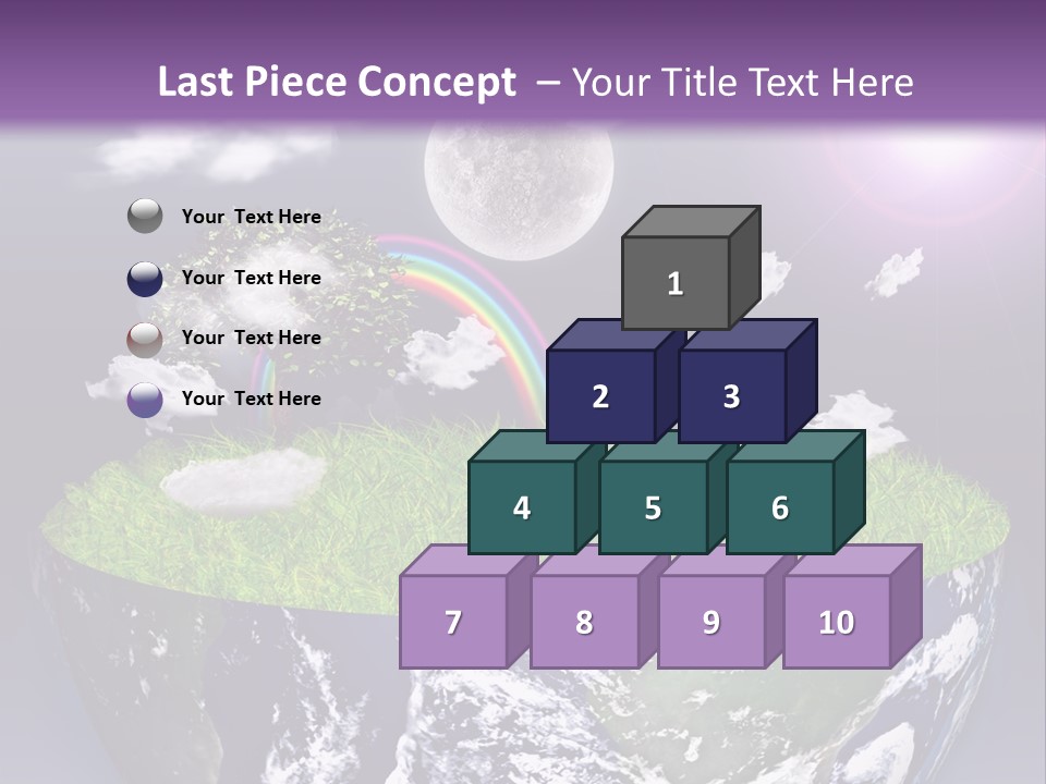 Part Cool House PowerPoint Template