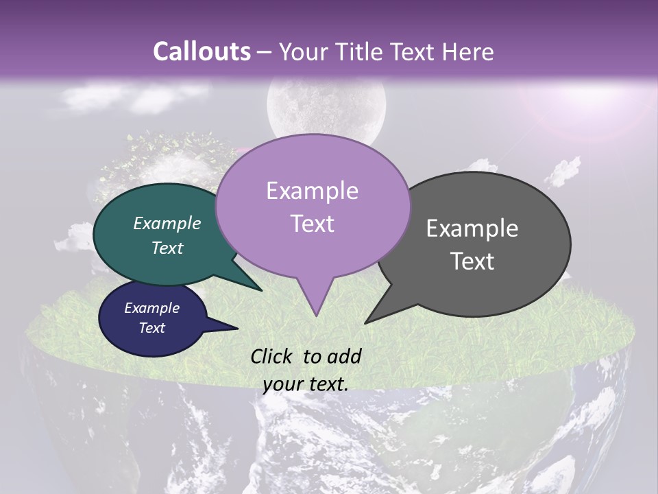 Part Cool House PowerPoint Template