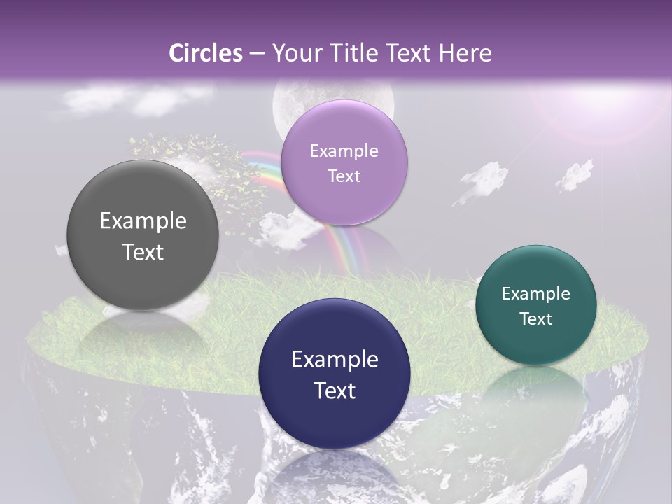 Part Cool House PowerPoint Template