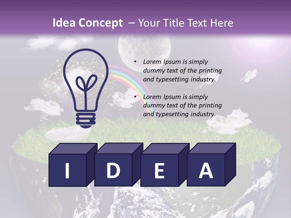 Part Cool House PowerPoint Template