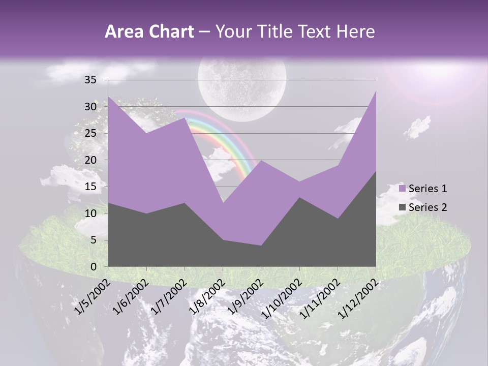 Part Cool House PowerPoint Template