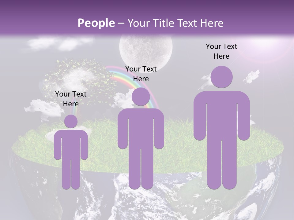 Part Cool House PowerPoint Template