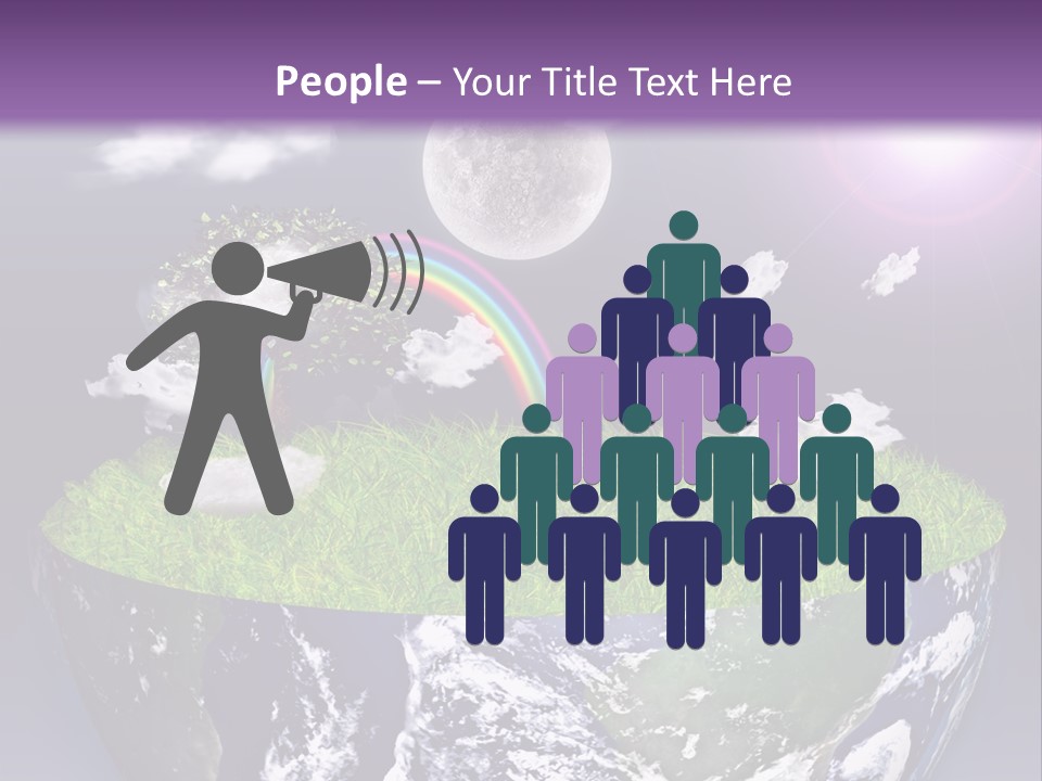 Part Cool House PowerPoint Template