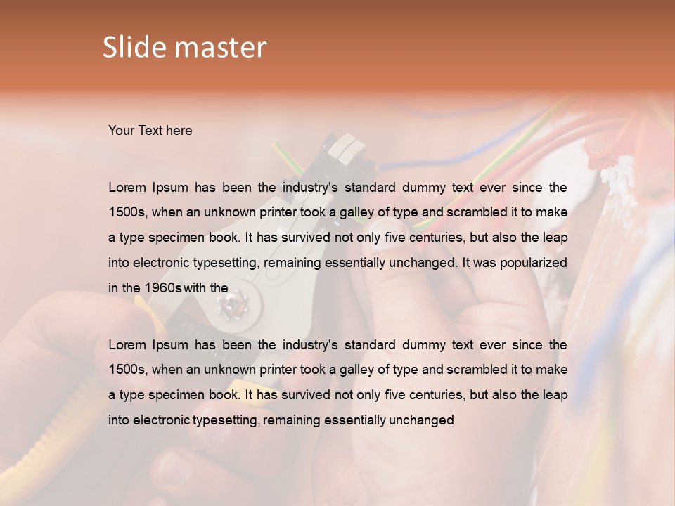 Electricity Climate House PowerPoint Template