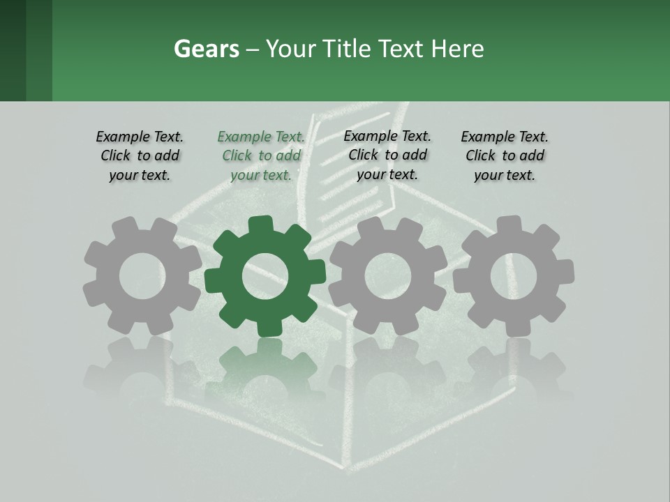 White Conditioner Cool PowerPoint Template