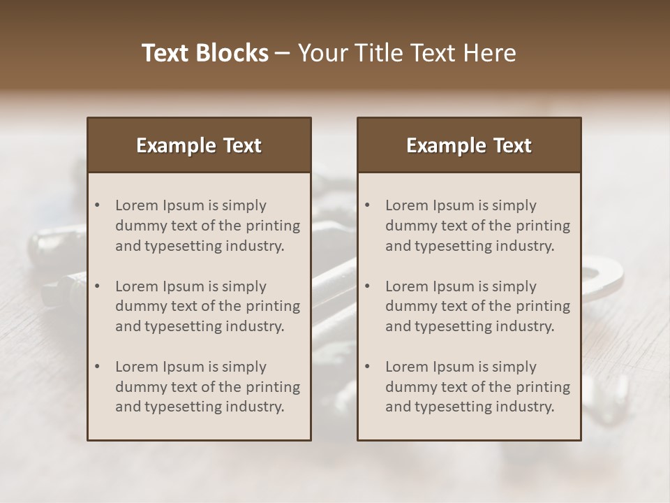 Power Equipment Condition PowerPoint Template