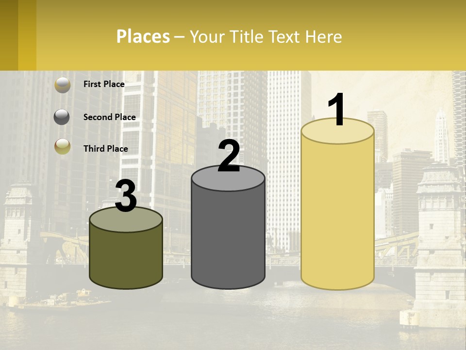 River Aged Boat PowerPoint Template