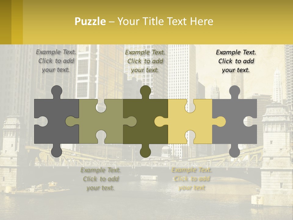 River Aged Boat PowerPoint Template