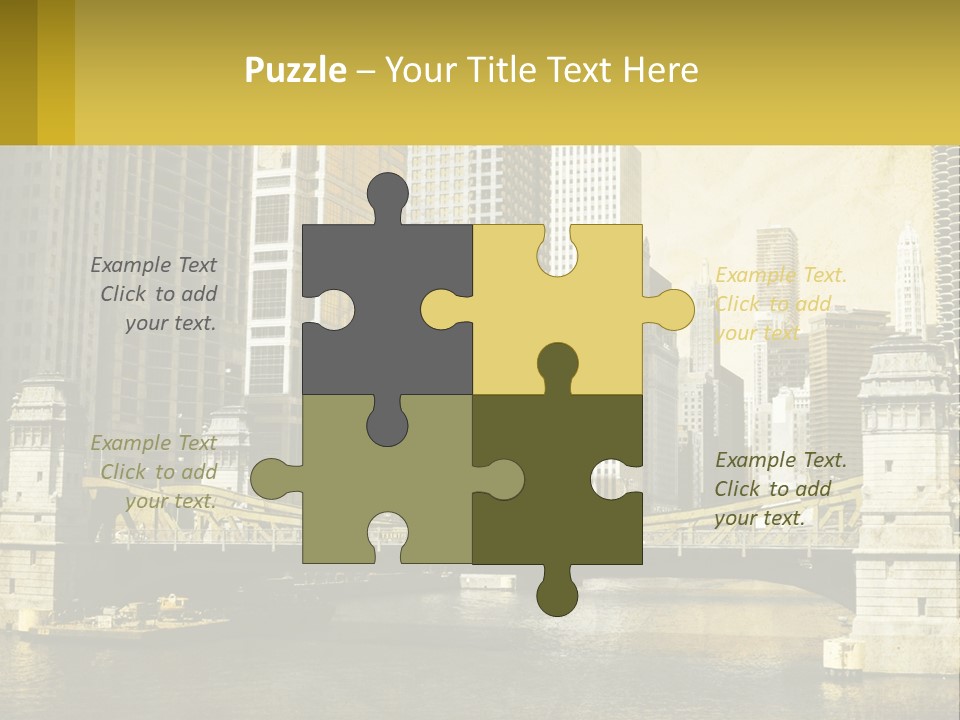 River Aged Boat PowerPoint Template