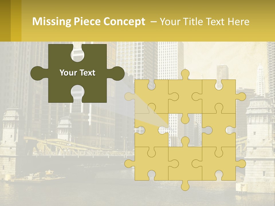 River Aged Boat PowerPoint Template