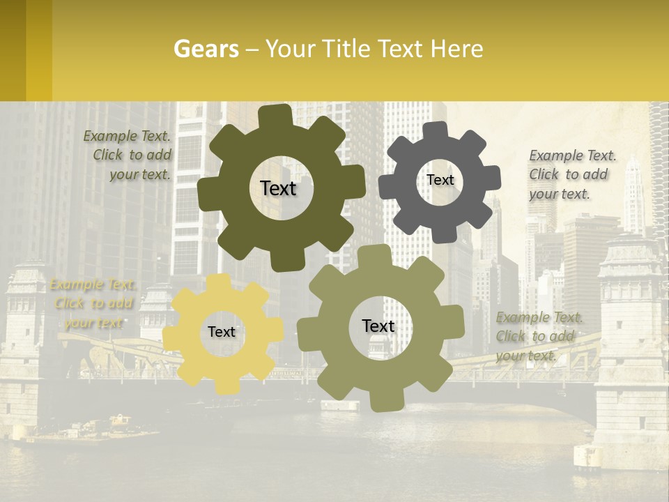 River Aged Boat PowerPoint Template