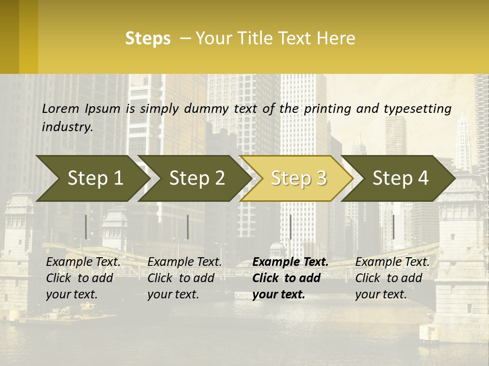 River Aged Boat PowerPoint Template
