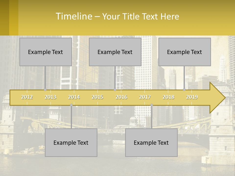 River Aged Boat PowerPoint Template