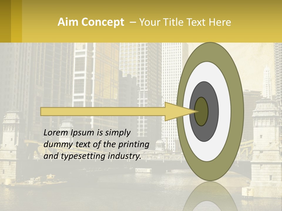 River Aged Boat PowerPoint Template