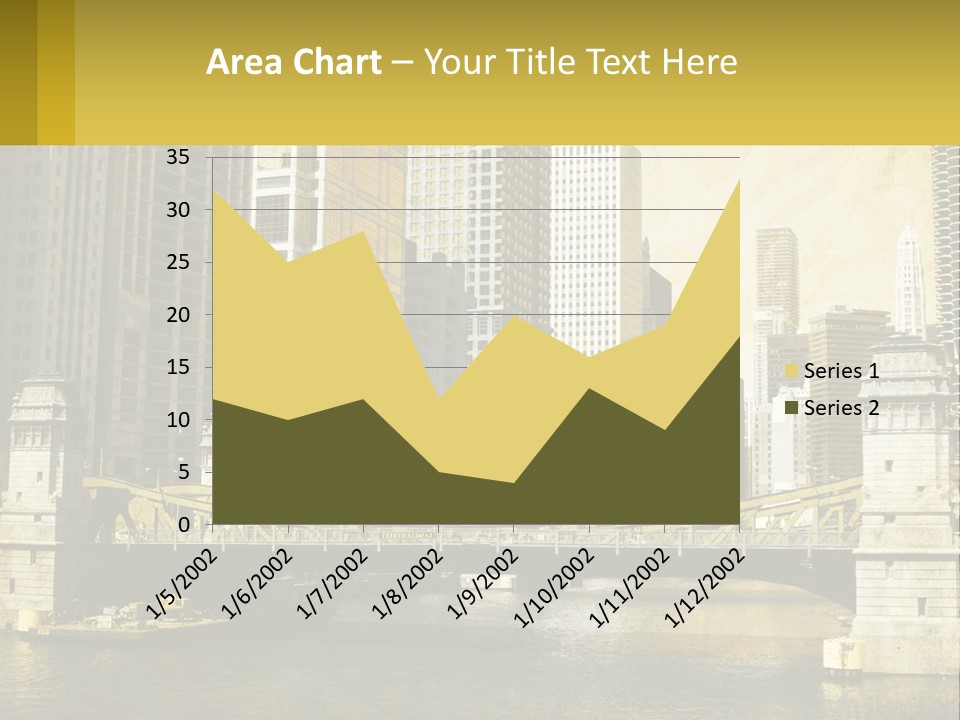 River Aged Boat PowerPoint Template