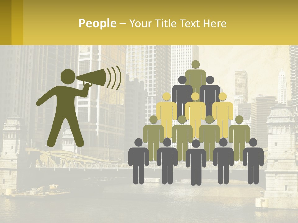 River Aged Boat PowerPoint Template