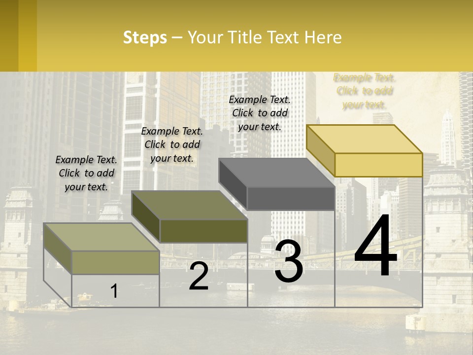 River Aged Boat PowerPoint Template