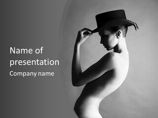 Photography Young Caucasian PowerPoint Template
