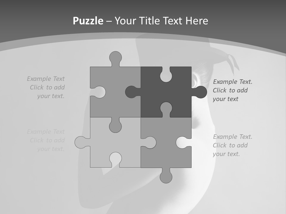 Photography Young Caucasian PowerPoint Template