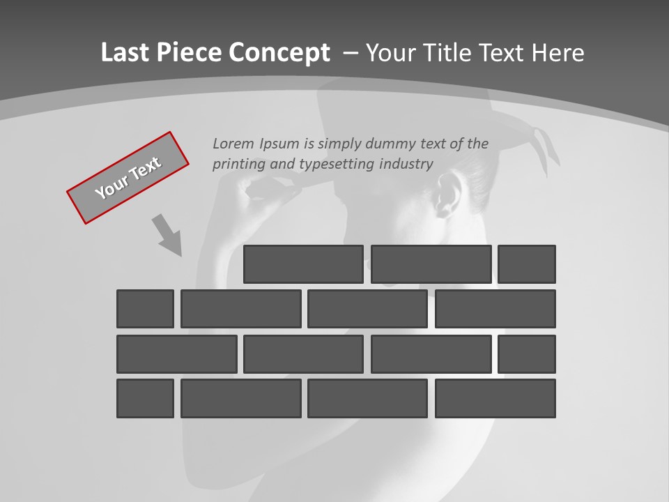 Photography Young Caucasian PowerPoint Template