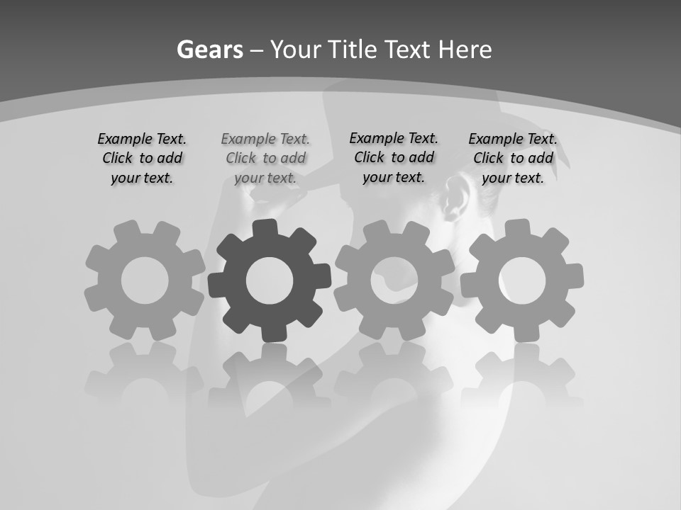 Photography Young Caucasian PowerPoint Template