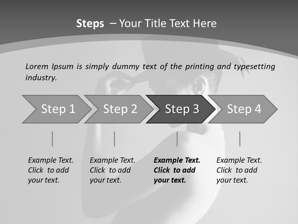 Photography Young Caucasian PowerPoint Template