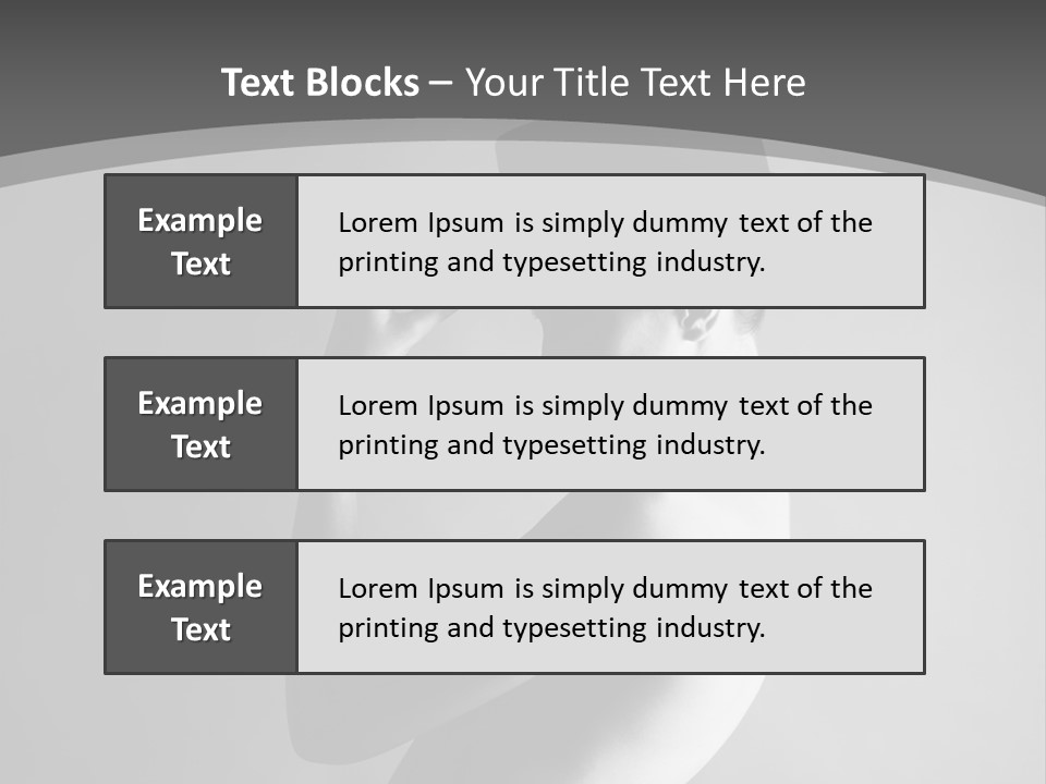 Photography Young Caucasian PowerPoint Template