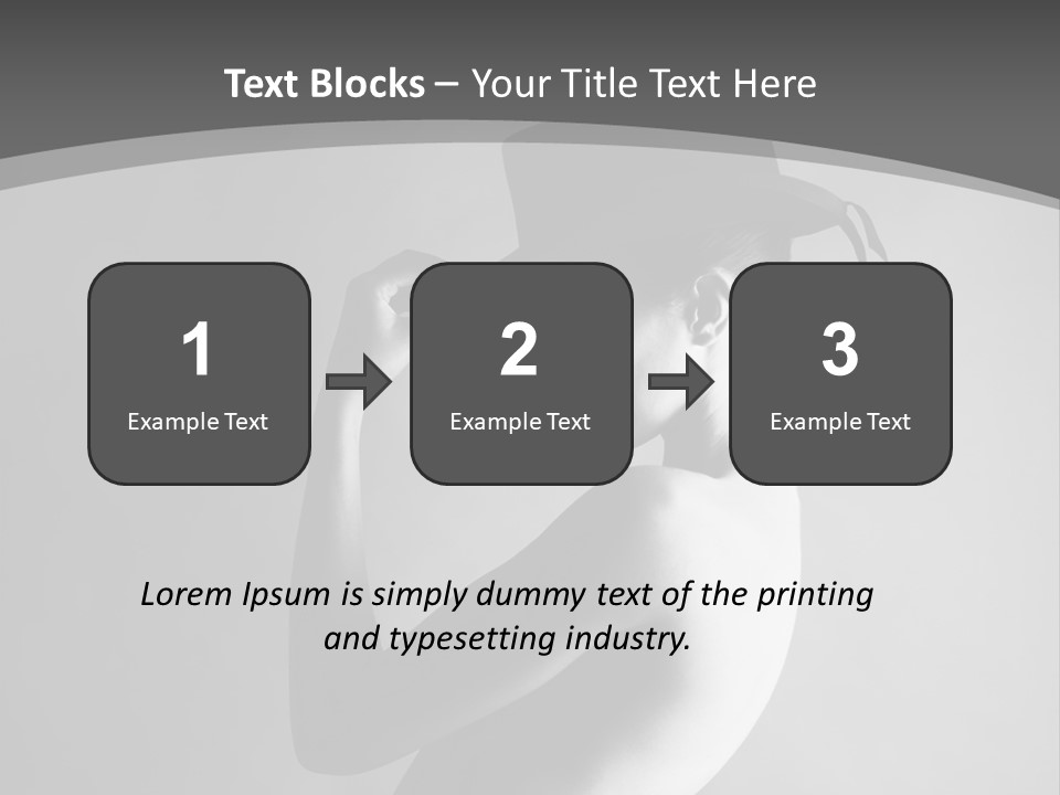 Photography Young Caucasian PowerPoint Template