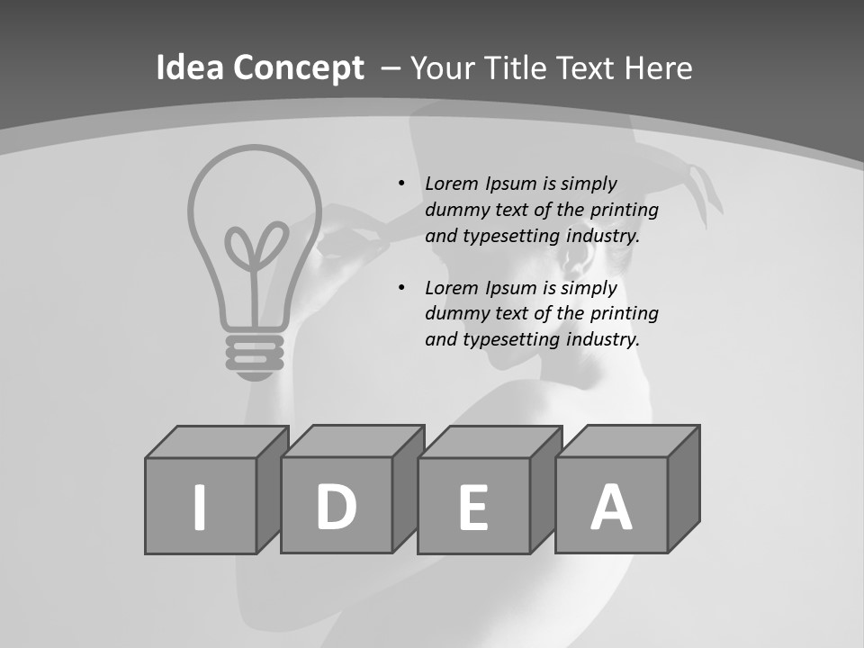 Photography Young Caucasian PowerPoint Template