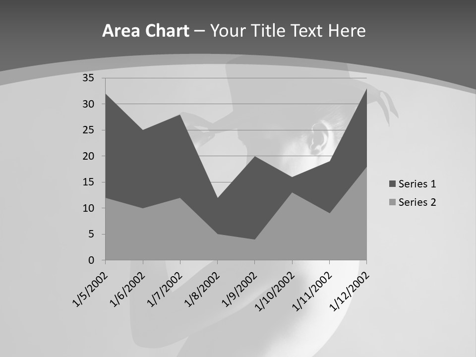 Photography Young Caucasian PowerPoint Template
